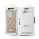 DKNY DKHMP15XHCPTSP iPhone 15 Pro Max6.7" różowy/pink hardcase IML Checkered Mono Pattern & Printed Stripes MagSafe