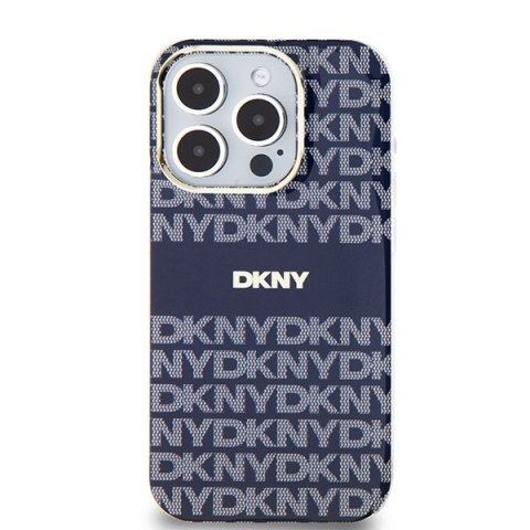 DKNY DKHMP15XHRHSEB iPhone 15 Pro Max6.7" niebieski/blue hardcase IML Mono & Stripe MagSafe