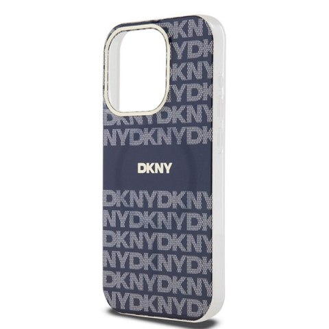 DKNY DKHMP15XHRHSEB iPhone 15 Pro Max6.7" niebieski/blue hardcase IML Mono & Stripe MagSafe