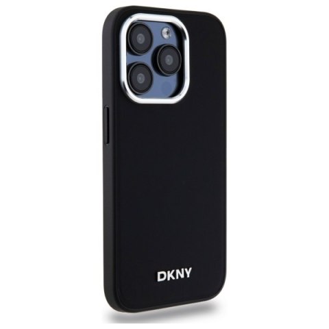 DKNY DKHMP15XPSCMCLK iPhone 15 ProMax 6.7" czarny/black hardcase Plain Logo MagSafe