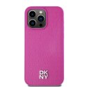 DKNY DKHMP15XPSHRPSP iPhone 15 Pro Max6.7" różowy/pink hardcase Leather Monogram Pattern Metal Logo MagSafe