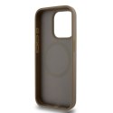 DKNY DKHMP15XPSHRPSW iPhone 15 Pro Max6.7" brown/brown hardcase Leather Pattern Metal Logo MagSafe