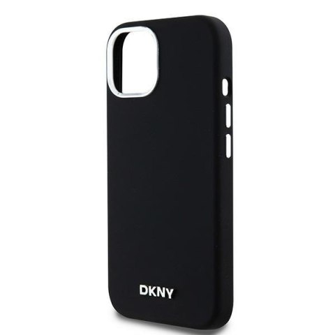 DKNY DKHMP15MSMCHLK iPhone 15 Plus / 14Plus 6.7" czarny/black hardcase Liquid Silicone Small Metal Logo MagSafe