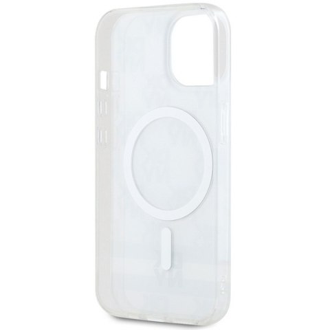 DKNY DKHMP15SHCPTSE iPhone 15 / 14 / 136.1" beżowy/beige hardcase IML Checkered Mono Pattern & Printed Stripes MagSafe