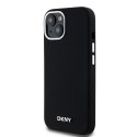 DKNY DKHMP15SSMCHLK iPhone 15 / 14 / 136.1" czarny/black hardcase Liquid Silicone Small Metal Logo MagSafe