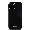 DKNY DKHMP15SSMCHLK iPhone 15 / 14 / 136.1" czarny/black hardcase Liquid Silicone Small Metal Logo MagSafe