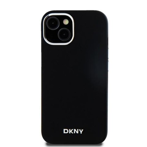 DKNY DKHMP15SSMCHLK iPhone 15 / 14 / 136.1" czarny/black hardcase Liquid Silicone Small Metal Logo MagSafe