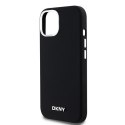 DKNY DKHMP15SSMCHLK iPhone 15 / 14 / 136.1" czarny/black hardcase Liquid Silicone Small Metal Logo MagSafe