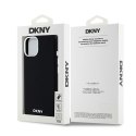 DKNY DKHMP15SSMCHLK iPhone 15 / 14 / 136.1" czarny/black hardcase Liquid Silicone Small Metal Logo MagSafe