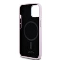 DKNY DKHMP15SSMCHLP iPhone 15 / 14 / 136.1" różowy/pink hardcase Liquid Silicone Small Metal Logo MagSafe