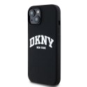 DKNY DKHMP15SSNYACH iPhone 15 / 14 / 136.1" czarny/black hardcase Liquid Silicone White Printed Logo MagSafe