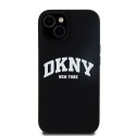 DKNY DKHMP15SSNYACH iPhone 15 / 14 / 136.1" czarny/black hardcase Liquid Silicone White Printed Logo MagSafe