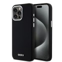 DKNY DKHMP15XSMCHLK iPhone 15 Pro Max6.7" czarny/black hardcase Liquid Silicone Small Metal Logo MagSafe