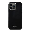 DKNY DKHMP15XSMCHLK iPhone 15 Pro Max6.7" czarny/black hardcase Liquid Silicone Small Metal Logo MagSafe
