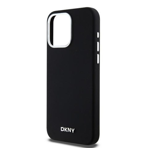 DKNY DKHMP15XSMCHLK iPhone 15 Pro Max6.7" czarny/black hardcase Liquid Silicone Small Metal Logo MagSafe
