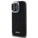 DKNY DKHMP16LPSCMCLK iPhone 16 Pro6.3" czarny/black hardcase Plain Silver Logo MagSafe