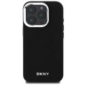 DKNY DKHMP16LPSCMCLK iPhone 16 Pro6.3" czarny/black hardcase Plain Silver Logo MagSafe