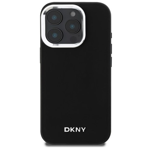 DKNY DKHMP16LPSCMCLK iPhone 16 Pro6.3" czarny/black hardcase Plain Silver Logo MagSafe