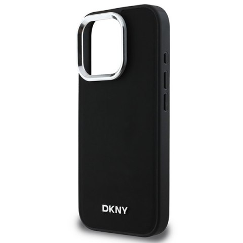 DKNY DKHMP16LPSCMCLK iPhone 16 Pro6.3" czarny/black hardcase Plain Silver Logo MagSafe