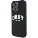 DKNY DKHMP16LSNYACH iPhone 16 Pro6.3" czarny/black hardcase Silicone White Printed Logo MagSafe