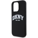 DKNY DKHMP16LSNYACH iPhone 16 Pro6.3" czarny/black hardcase Silicone White Printed Logo MagSafe