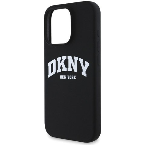 DKNY DKHMP16LSNYACH iPhone 16 Pro6.3" czarny/black hardcase Silicone White Printed Logo MagSafe