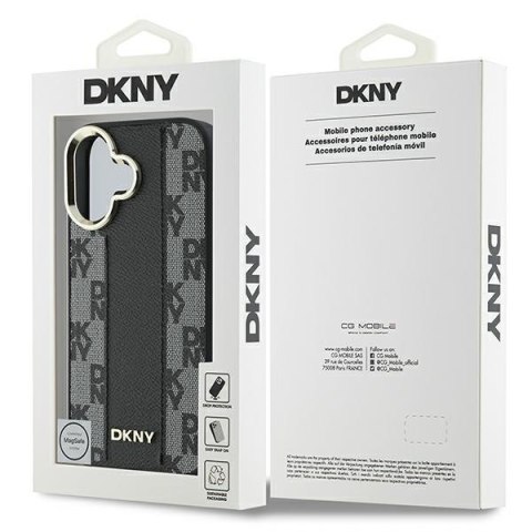 DKNY DKHMP16MPCPVSLK iPhone 16 Plus6.7" czarny/black hardcase Checkered Pattern Magsafe