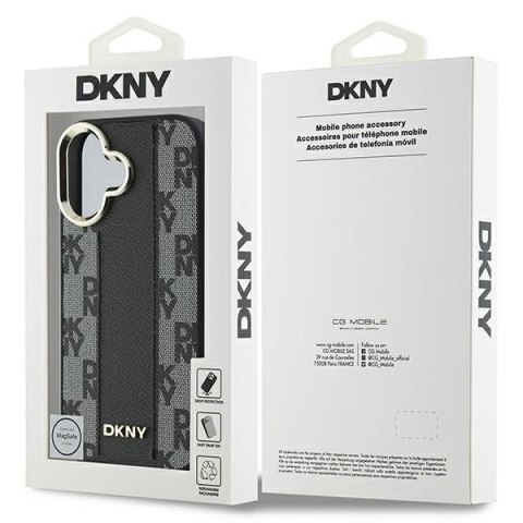 DKNY DKHMP16SPCPVSLK iPhone 166.1" czarny/black hardcase Checkered Pattern Magsafe