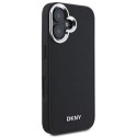 DKNY DKHMP16SPSCMCLK iPhone 16 6.1"czarny/black hardcase Plain Silver Logo MagSafe