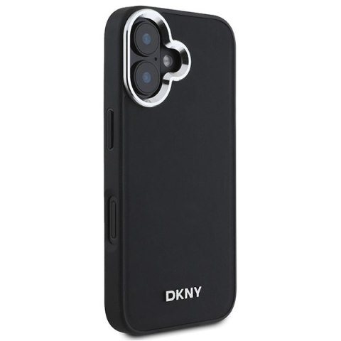 DKNY DKHMP16SPSCMCLK iPhone 16 6.1"czarny/black hardcase Plain Silver Logo MagSafe