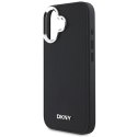 DKNY DKHMP16SPSCMCLK iPhone 16 6.1"czarny/black hardcase Plain Silver Logo MagSafe