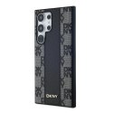 DKNY DKHMS24LPCPVSLK S24 Ultra S928czarny/black hardcase Leather Checkered Mono Pattern MagSafe