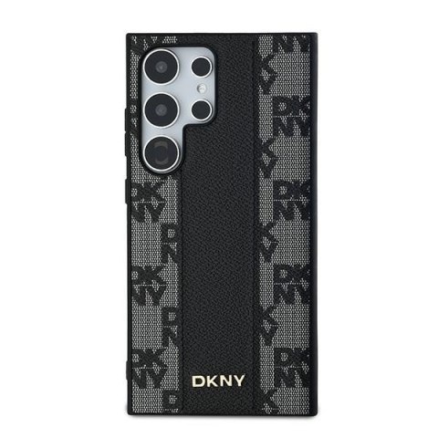 DKNY DKHMS24LPCPVSLK S24 Ultra S928czarny/black hardcase Leather Checkered Mono Pattern MagSafe