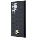 DKNY DKHMS24LPSHRPSK S24 Ultra S928czarny/black hardcase Leather Pattern Metal Logo MagSafe