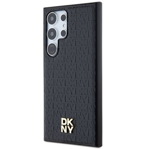 DKNY DKHMS24LPSHRPSK S24 Ultra S928czarny/black hardcase Leather Pattern Metal Logo MagSafe
