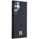 DKNY DKHMS24LPSHRPSK S24 Ultra S928czarny/black hardcase Leather Pattern Metal Logo MagSafe