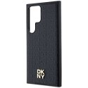 DKNY DKHMS24LPSHRPSK S24 Ultra S928czarny/black hardcase Leather Pattern Metal Logo MagSafe