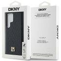 DKNY DKHMS24LPSHRPSK S24 Ultra S928czarny/black hardcase Leather Pattern Metal Logo MagSafe