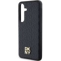 DKNY DKHMS24MPSHRPSK S24+ S926czarny/black hardcase Leather Pattern Metal Logo MagSafe