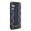 DKNY DKHMS24SPCPVSLK S24 S921czarny/black hardcase Leather Checkered Mono Pattern MagSafe