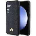 DKNY DKHMS24SPSHRPSK S24 S921czarny/black hardcase Leather Pattern Metal Logo MagSafe