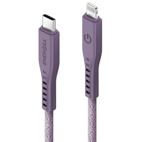 ENERGEA kabel Flow USB-C - LightningC94 MFI 1.5m fioletowy/purple 60W 3A PD Fast Charge