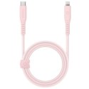 ENERGEA kabel Flow USB-C - LightningC94 MFI 1.5m różowy/pink 60W 3A PD Fast Charge