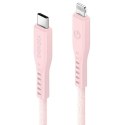 ENERGEA kabel Flow USB-C - Lightning C94 MFI 1.5m różowy/pink 60W 3A PD Fast Charge