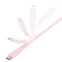 ENERGEA kabel Flow USB-C - LightningC94 MFI 1.5m różowy/pink 60W 3A PD Fast Charge