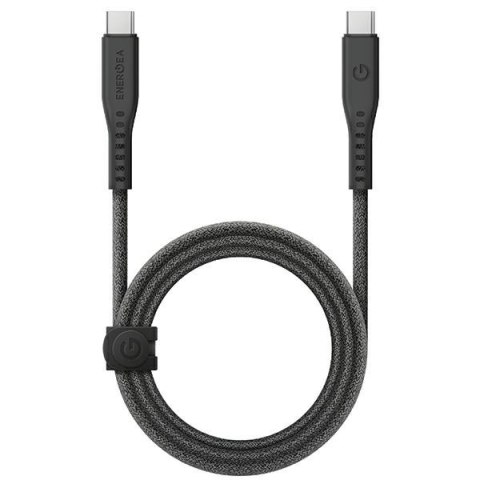 ENERGEA kabel Flow USB-C - USB-C 1.5m czarny/black 240W 5A PD Fast Charge