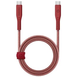 ENERGEA kabel Flow USB-C - USB-C 1.5m czerwony/red 240W 5A PD Fast Charge