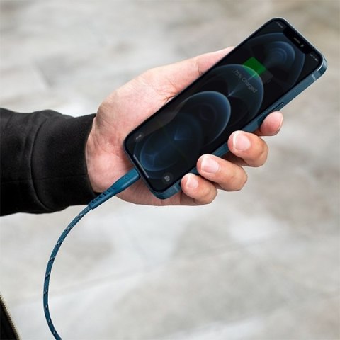 ENERGEA kabel Nyloflex USB - LightningCharge and Sync C89 MFI 1.5m czerwony/red