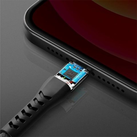 ENERGEA kabel Nyloflex USB - LightningCharge and Sync C89 MFI 1.5m czerwony/red