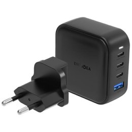 ENERGEA ład. siec. 1xUSB+3xUSB-C PD-PPS-QC 3.0 100W 3C1A czarny/black US+EU Travelite GAN100